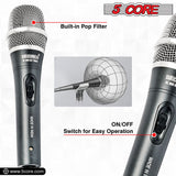 5Core XLR Microphone Dynamic Mic Karaoke Singing Studio Microfono Handheld Mics