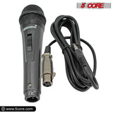 5Core XLR Microphone Dynamic Mic Karaoke Singing Studio Mics Handheld Microfono