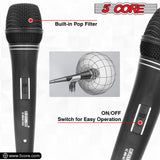 5Core XLR Microphone Dynamic Mic Karaoke Singing Studio Microfono Handheld Mics