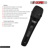 5Core XLR Microphone Dynamic Mic Karaoke Singing Studio Mics Handheld Microfono