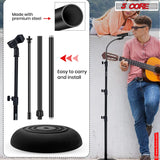 5Core Mic Stand Floor Adjustable Universal Heavy Duty Gooseneck Microphone Stands Round Base Soporte De micrófono