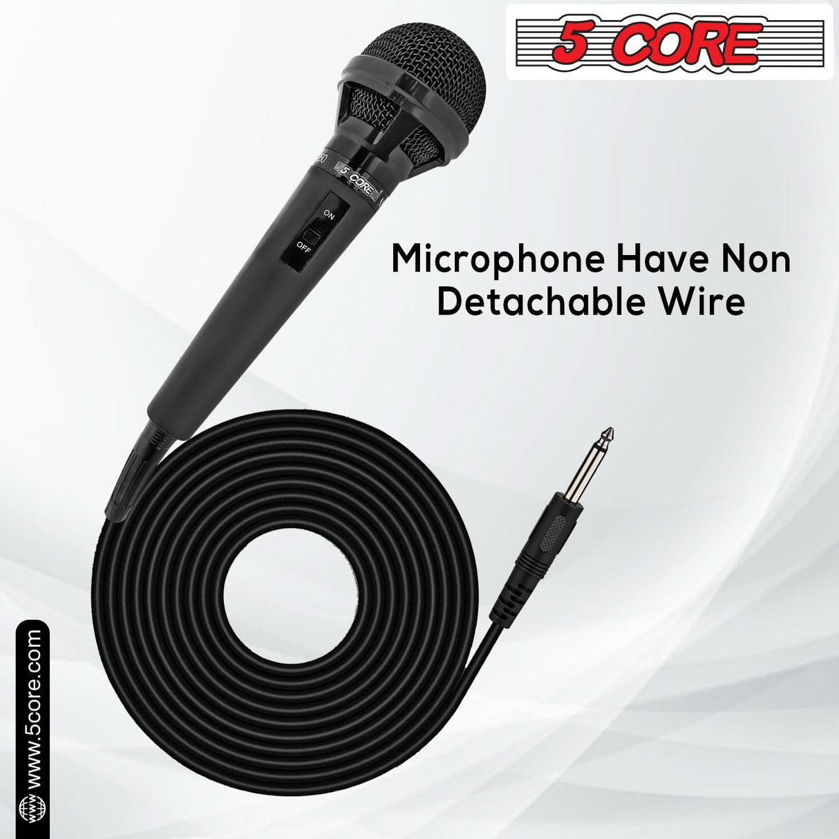 5Core XLR Microphone Dynamic Mic Karaoke Singing Studio Mics Handheld Microfono