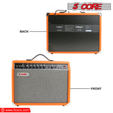5 Core 40W Guitar Amplifier Orange - Clean and Distortion Channel - Electric Amp with Equalization and AUX Line Input - for Recording Studio, Practice Room, Small Courtyard- GA 40 ORG
