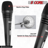 5Core XLR Microphone Dynamic Mic Karaoke Singing Studio Microfono Handheld Mics