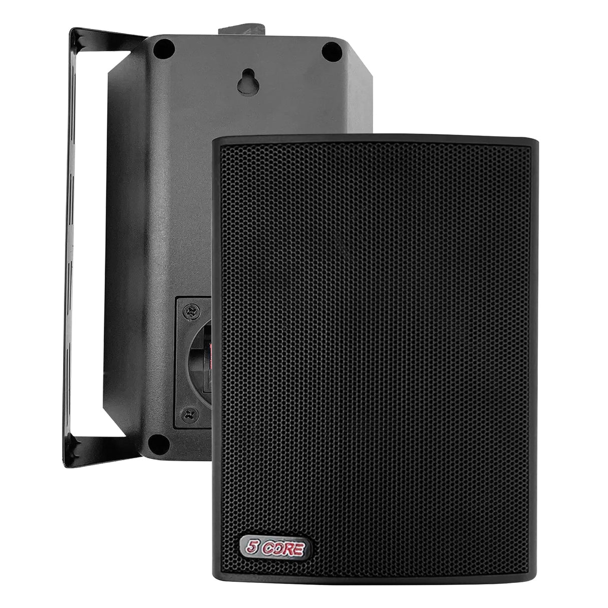 5Core Outdoor Speakers Stereo In Wall 100W Peak Passive Home Audio System