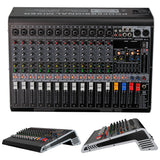 5 Core Audio Mixer 12 Channel DJ Equipment with Bluetooth USB Console Sound Board