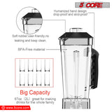 5 Core 2000W Personal Blender for Shakes, Smoothies, Food Prep, and Frozen Blending with Titanium Blade, 68oz Blender Cup- JB 2000 M
