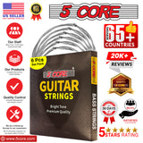 5 Core 4 Pieces Electric Guitar Strings, Pure Nickel Guitar Strings .010-.048 Guitar Strings Electric 4 Pieces String in 1 set GS EL BSS 4PCS