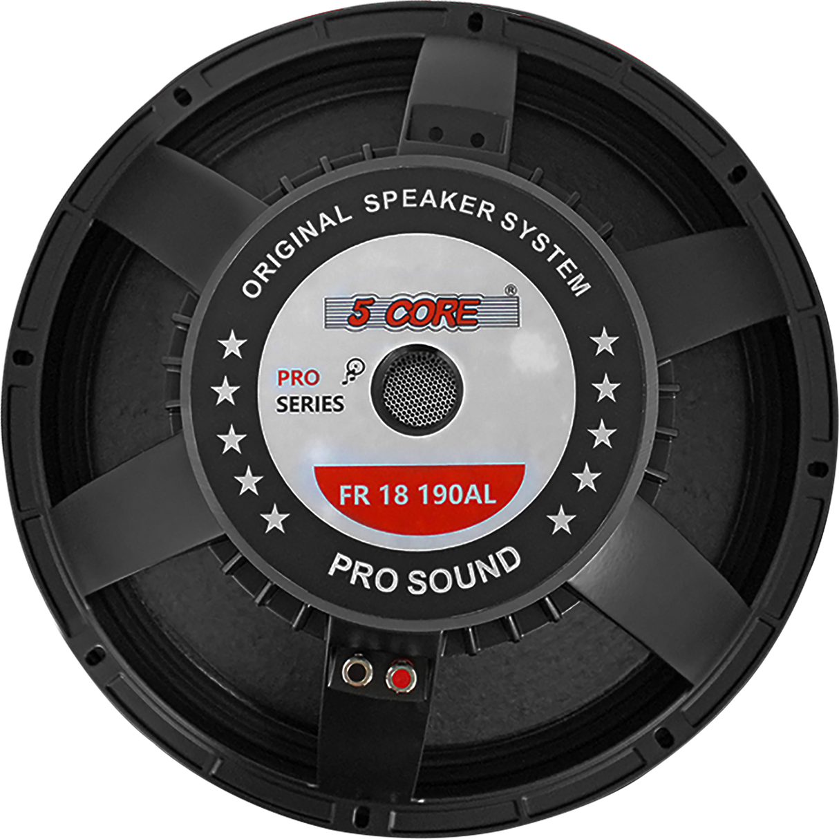 Powerful 18-inch full-range speaker with wide frequency response, perfect for events, venues, or high-quality audio