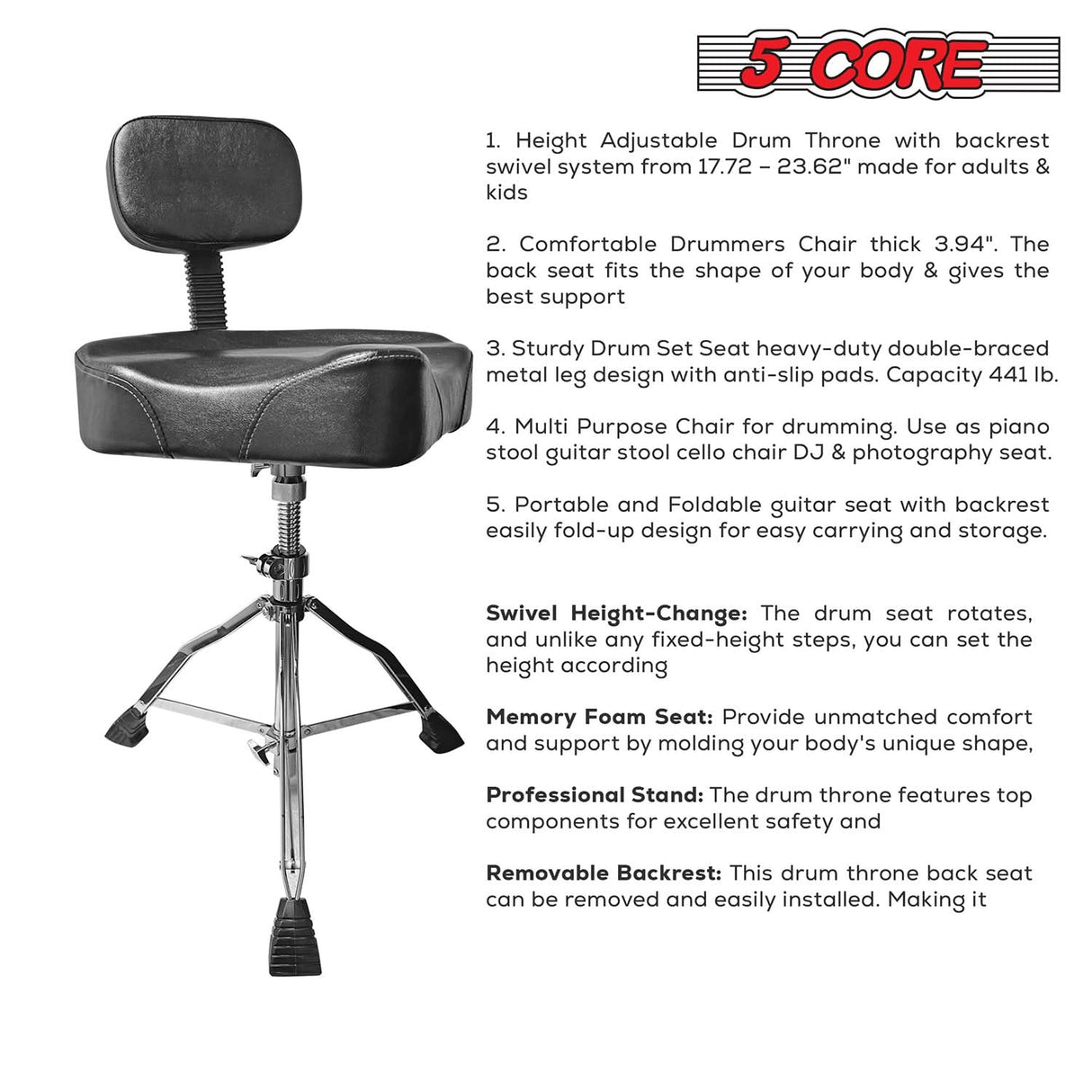 We give the best Drum Throne in the market 