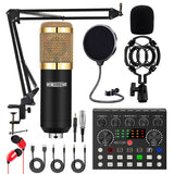 5Core Recording Microphone Podcast Bundle  Professional Condenser Cardioid Mic Kit  w Boom Arm