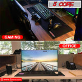 5 Core Large Gaming Mouse Pad with Stitched Edges, Extended Large Mousepad with Superior Micro-Weave Cloth, Non-Slip Rubber Base, Water Resistant Keyboard Pad, Desk Mat for Gamer, Office & Home KBP 800