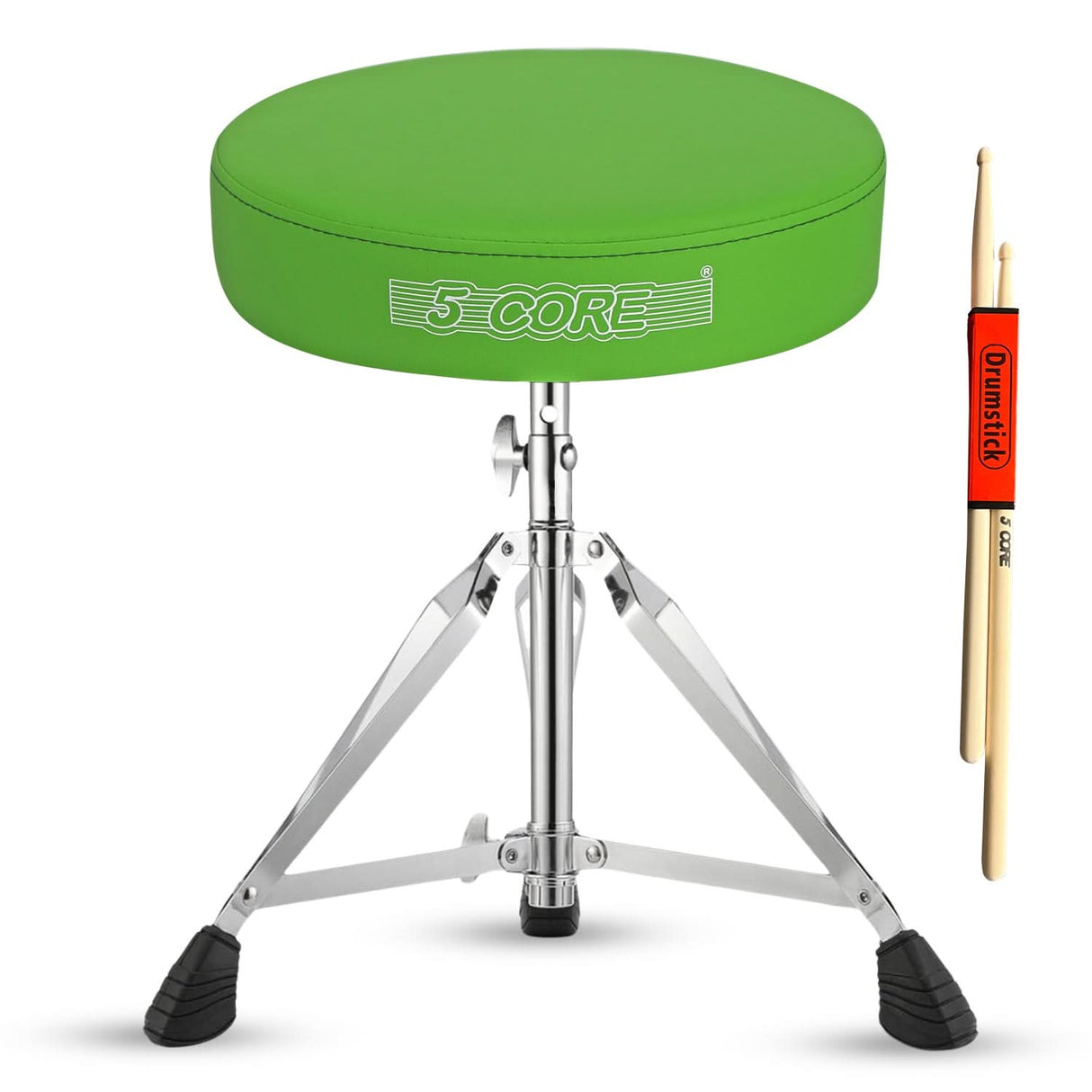 5Core Drum Throne Padded Adjustable Guitar Stool Drummer Seat for Adults & Kids