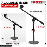 Desktop Mic stand with adjustable boom arm for microphone