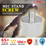 5 Core Mic Stand Adapter 12 Pieces 3/8 Male to 5/8 Female Screw Thread Conversion Connector