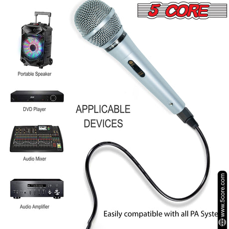5 Core Professional Microphone Audio Dynamic Cardioid Karaoke Singing Wired Mic Music Recording Karaoke Microphone PM10