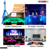 5Core Speaker Stand Tripod Tall Adjustable 72 Inch DJ Pole Mount Studio Monitor Stands SKY BLUE