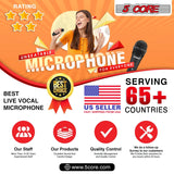 5Core XLR Microphone Dynamic Mic Karaoke Singing Studio Mics Handheld Microfono