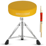 5Core Drum Throne Padded Adjustable Guitar Stool Drummer Seat for Adults & Kids