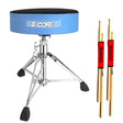 5 Core Drum Throne Comfortable Padded Guitar Stool Height Adjustable Music DJ Chair Heavy Duty Seat