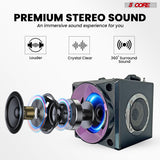 5Core Bookshelf Speaker Powered Studio Monitor Small Wired Active Home Speaker System Hifi House Audio