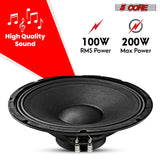 5Core 12 Inch DJ Subwoofer Speaker 200W Peak 8Ohm Audio Replacement Sub woofer