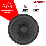 5Core 12 Inch Subwoofer Speaker 1200W Peak 4Ohm Audio Replacement Sub woofer