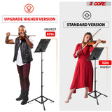 5Core Music Stand For Sheet Music Portable Tripod Adjustable Folding Note Holder