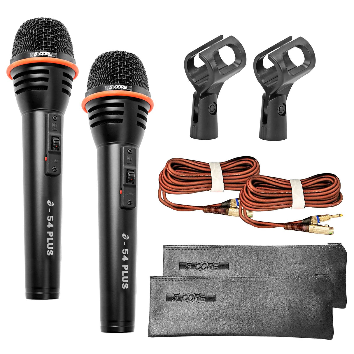 5Core XLR Microphone Dynamic Mic Karaoke Singing Studio Mics Handheld Microfono