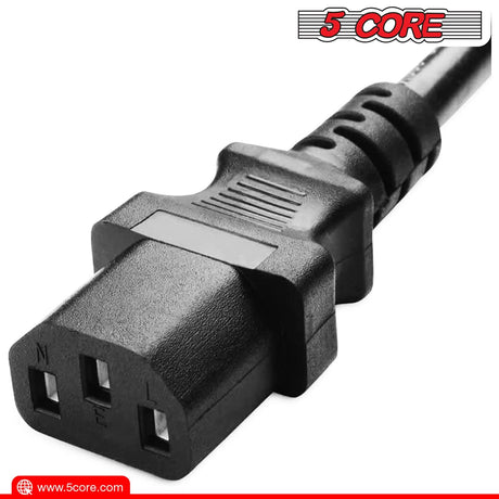 5Core AC Power Cord 6 Ft 3 Prong US Male - Female Extension Adapter 16AWG 125V 13A