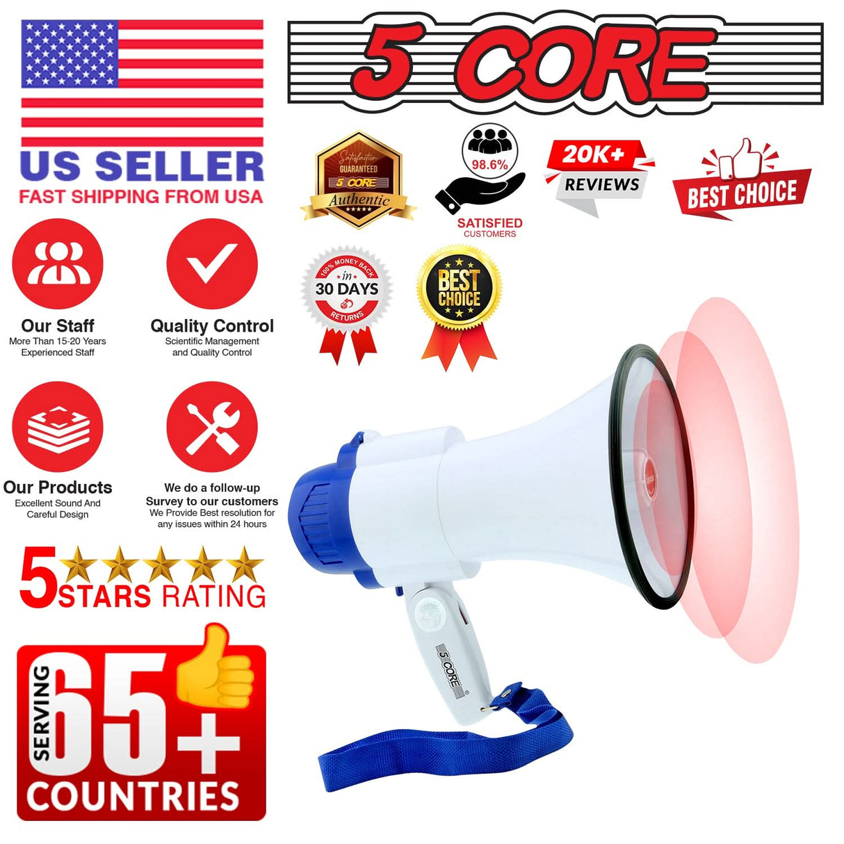 Mega phone speaker loud, cheer megaphone, and loud noise makers for large crowds.