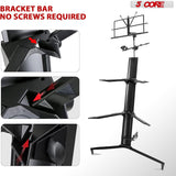 5Core Keyboard Stand 2 Tier Classic Adjustable Electric Piano Sturdy Holder BLACK