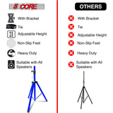 5Core Speaker Stand Tripod Tall Adjustable 72 Inch DJ Pole Mount Studio Monitor Stands Yellow