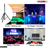 5Core Speaker Stand Tripod Tall Adjustable 72 Inch DJ Pole Mount Studio Monitor Stands Yellow