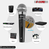 5Core XLR Microphone Dynamic Mic Karaoke Singing Studio Mics Handheld Microfono