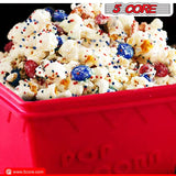 5Core Silicone Popcorn Maker Bowl  Microwave BPA Free and Dishwasher Safe Hot Air Kernel Popper