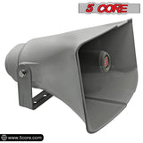 5 Core PA Horn Speaker Outdoor 8x16" Siren Loudspeaker • 40W RMS Loud Megaphone Driver Horn