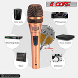 5Core Microphone Professional Audio Dynamic Cardiod Karaoke Audio Wired ND-807 CoppereX