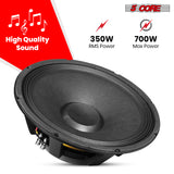 5Core 15 Inch Subwoofer Speaker 1500W Peak 8 Ohm Full Range Replacement DJ Sub Woofer