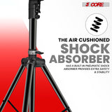 5Core Speaker Stand Tripod Tall Air Assist Lowering Adjustable Heavy Duty Floor Stands