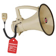 Portable megaphone with siren speaker and blow horn for loud noise makers.