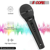 5Core XLR Microphone Dynamic Mic Karaoke Singing Studio Mics Handheld Microfono