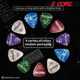 5Core Guitar Picks 0.96mm Celluloid Heavy Gauge Pick - Acoustic Electric Bass Guitars PURPLE