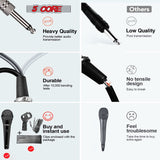 5Core XLR Microphone Dynamic Mic Karaoke Singing Studio Microfono Handheld Mics