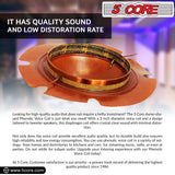 5Core 2 Inch Diaphragm Replacement 50 Pack Phenolic Voice Coil 51mm + Kapton Former Diameter Horn