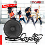 Robust 12 Inch Subwoofer by 5 Core - 1200W Peak, 8 Ohm DJ Replacement Speaker