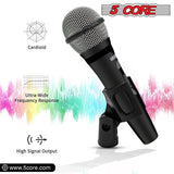 5Core XLR Microphone Dynamic Mic Karaoke Singing Studio Mics Handheld Microfono