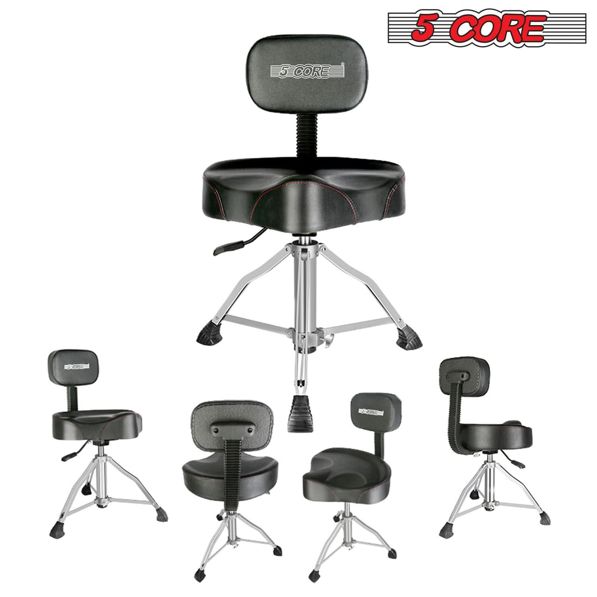 Adjustable Backrest lever drummer chair