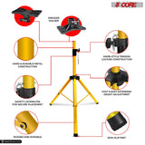 5Core Speaker Stand Tripod Tall Adjustable 72 Inch DJ Pole Mount Studio Monitor Stands Yellow