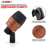 5 Core Tom Snare Mic Cardioid Dynamic Microphone for Drum Kit Precision Instrument COPPER